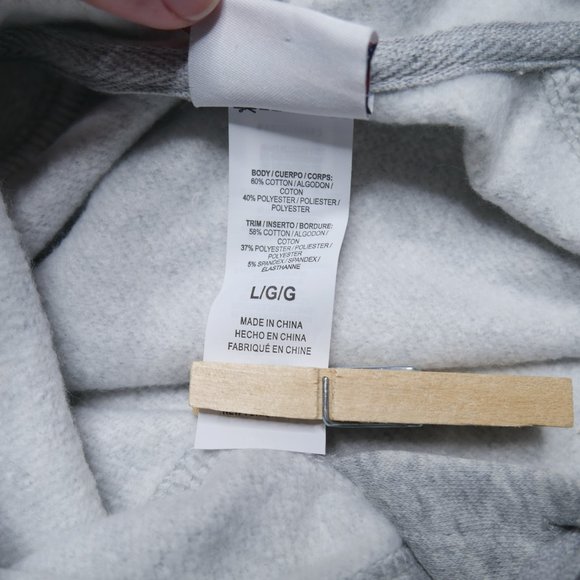 Reebok Vector Crossfit Fleece Hoodie Sweatshirt Womens Size L Gray Pink Metcon - Picture 6 of 7